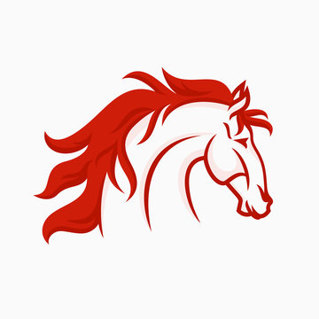 Stallion Logo. Horse Head Icon