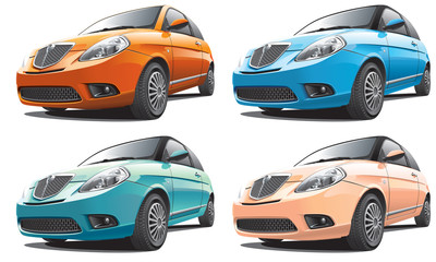 Naklejka premium European small car