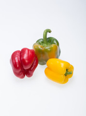 sweet pepper isolated on white background
