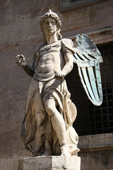 Rome, Italy,Castel Sant'Angelo,Archangel Michael, Yard Angel.
