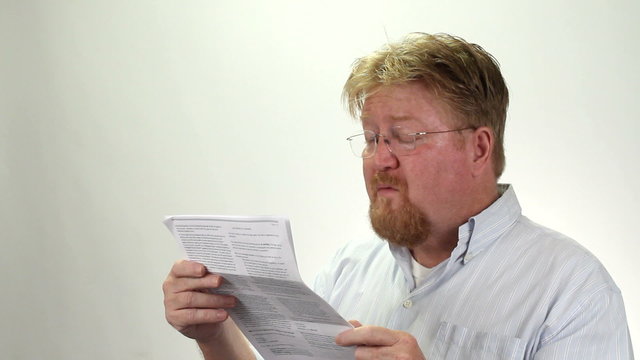Man Upset About Bills Debts