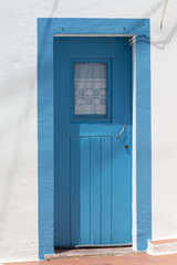 View of the typical village doors of the portuguese countryside.