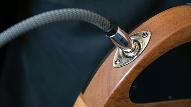 Plugging into an Electric Guitar Close
