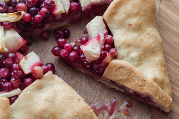 Apple and Cranberry Galette