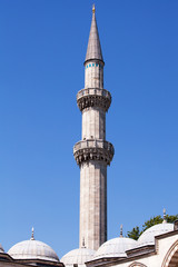 Fototapeta na wymiar Süleymaniye Mosque Minaret, Istanbul