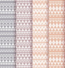 Fototapeta na wymiar Set of four patterns.