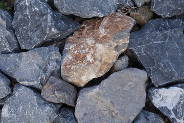 large rocks Large stone texture in blue shade colour showing strength