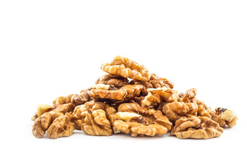 Walnuts, isolated on a white