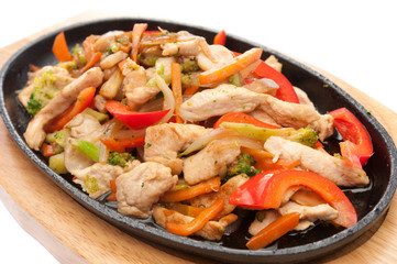 meat with vegetables