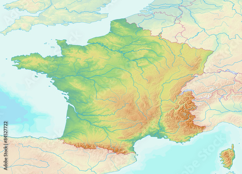 "Karte von Frankreich ohne Beschriftung" Stockfotos und ...