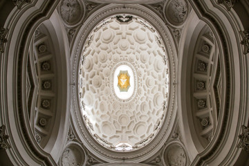 Naklejka premium Cupola della chiesa di San Carlo alle Quattro Fontane - Roma 