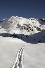 Obraz premium Way to the mountains