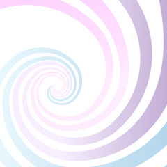 Abstract spiral gradient stripes bright vector background.