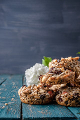 Kozinaki, briquettes of sunflower seeds, candied sugar, caramel