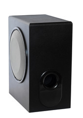 Obraz premium Black high gloss subwoofer