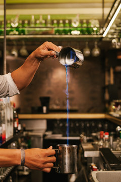 Barman Preparing Cocktails