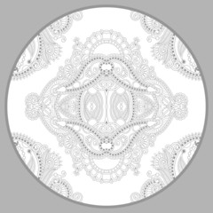coloring book page for adults - zendala, joy to older children a