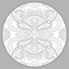 coloring book page for adults - zendala, joy to older children a