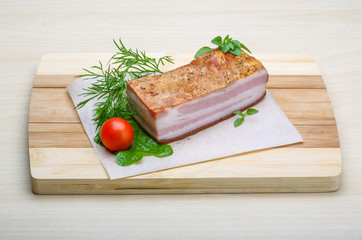 Raw bacon