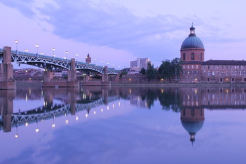 La Grave et le pont Saint Pierre, Toulouse