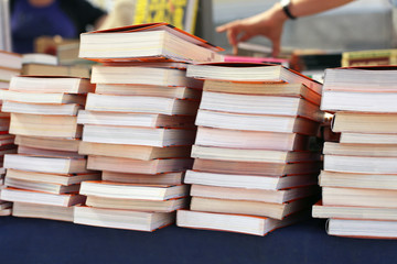 books on store shelves