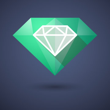 Diamond icon with another diamond