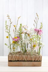Floral table arrangement with gerbera flowers