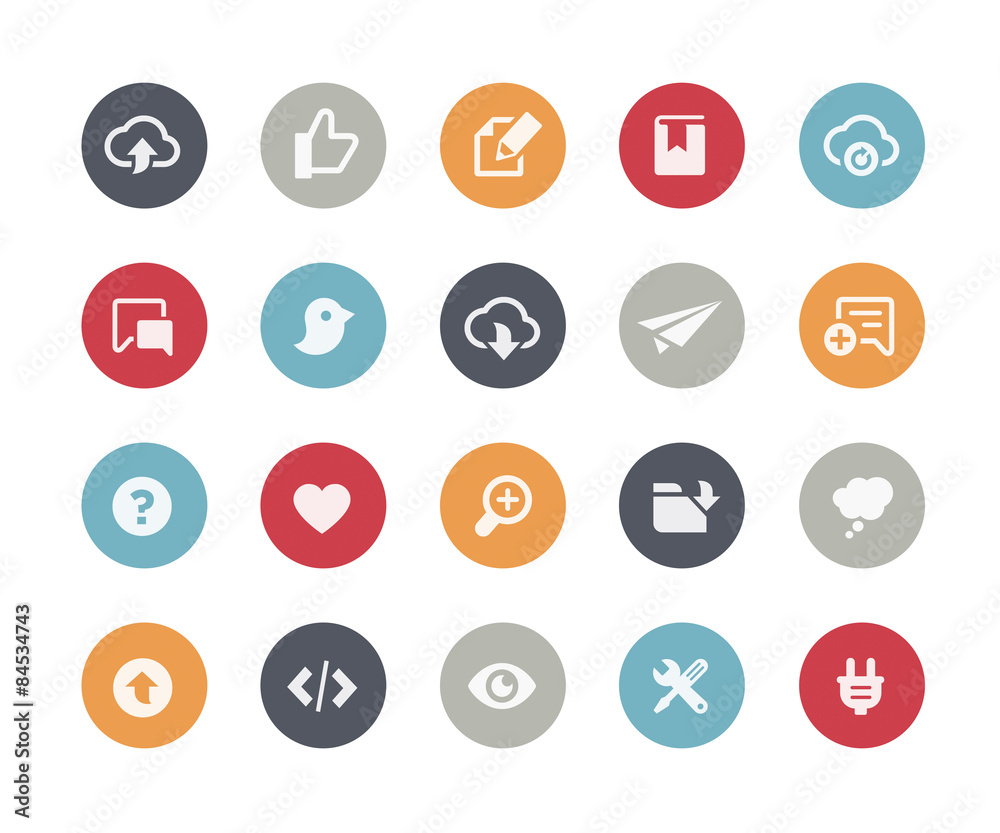 Canvas Prints web and mobile icons 8 -- classics series
