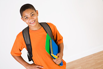 Student: Boy Ready for School