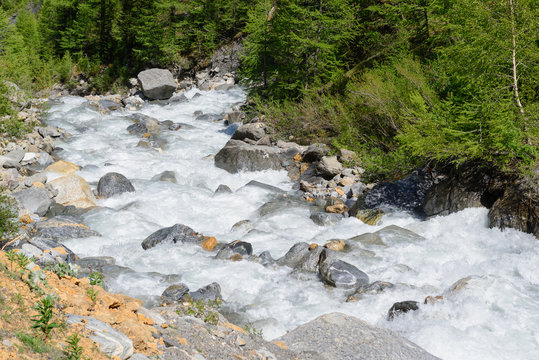 Fiume Dora di Veny - Val Veny - Valle d'Aosta