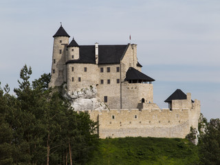 Fototapeta na wymiar Bobolice knight's castle in Jura Cracow Czestochowa