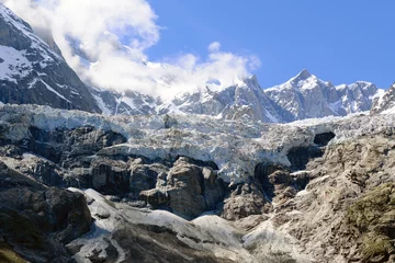 Papier Peint photo Glaciers Fronte del Ghiacciaio della Brenva - Monte Bianco - Valle d'Aosta