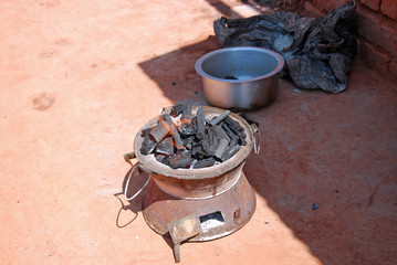 A brazier to heat the rooms used in Tanzania - Africa