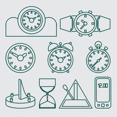 Wall mounted digital clock.