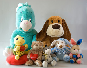 Toys - cheerful family