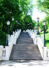 Long staircase on Mykhailo Hill, Kiev