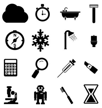 Symboles en 16 icônes