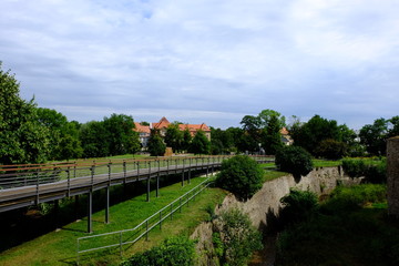 Fototapeta premium Schloß und Schloßgarten Moritzburg Zeitz, Sachsen-Anhalt
