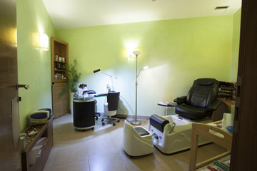Interior of a beauty center