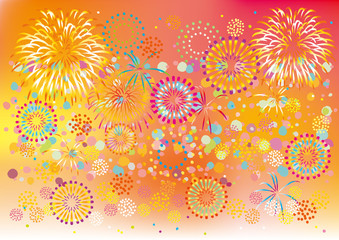 花火_ドット_色