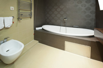 Interior of a modern bathroom