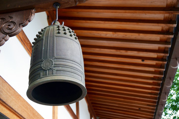 Traditional ancient Japanese bronze bell.