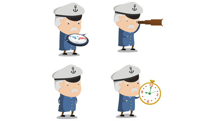 Captain Ship Mascot 2