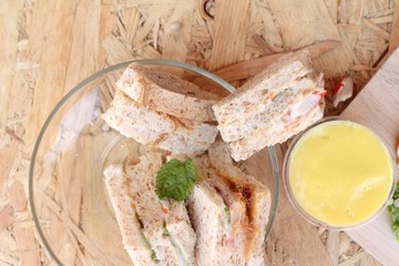 Club sandwich was the delicious