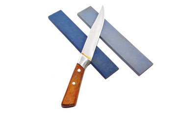 Kitchen knife with various type of sharpening stone