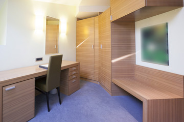 Interior of a hotel room