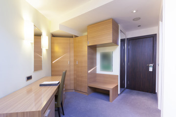 Interior of a hotel room