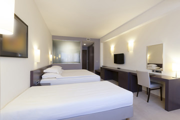 Interior of a double bed bedroom