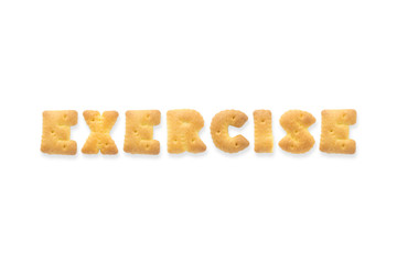 The Letter Word EXERCISE Alphabet  Cookie Biscuits