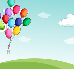 Naklejka premium Balloons